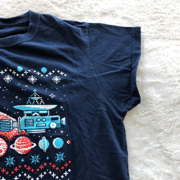 π3 for $15π "Ugly Holiday Sweater" Space Tee - Picture 5 of 11